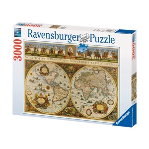 Ravensburger (17054) - "World Map, 1665" - 3000 Teile Puzzle