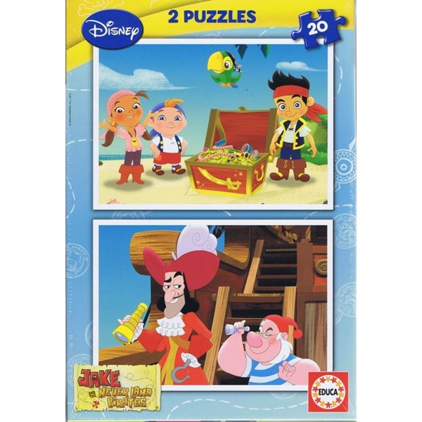 Educa (15599) - "Jake and the pirates of the Imaginary Country" - 20 Teile Puzzle