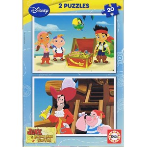 Educa (15599) - "Jake and the pirates of the Imaginary Country" - 20 Teile Puzzle