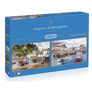 Gibsons (G5019) - Terry Harrison: "Mevagissey and Polperro" - 500 Teile Puzzle