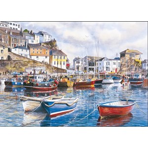 Gibsons (G5019) - Terry Harrison: "Mevagissey and Polperro" - 500 Teile Puzzle