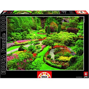 Educa (15523) - "Butchart Gardens" - 1000 Teile Puzzle