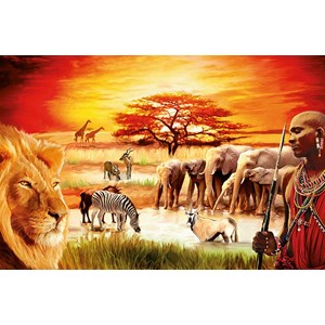 Ravensburger (17056) - "Stolzer Massai" - 3000 Teile Puzzle