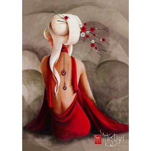 Nathan (87739) - Misstigri: "Branche fleurie" - 1500 Teile Puzzle