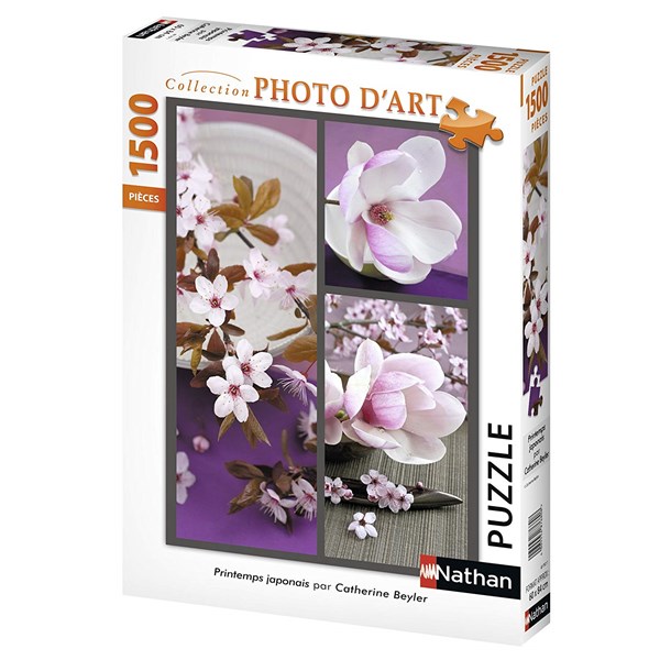 Nathan (87757) - "Japanischer Frühling" - 1500 Teile Puzzle