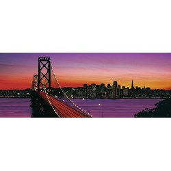 Ravensburger (15104) - "Oakland Bay Bridge bei Nacht, San Francisco" - 1000 Teile Puzzle