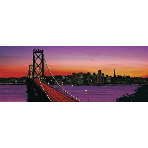 Ravensburger (15104) - "Oakland Bay Bridge bei Nacht, San Francisco" - 1000 Teile Puzzle