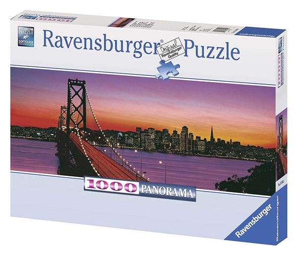 Ravensburger (15104) - "Oakland Bay Bridge bei Nacht, San Francisco" - 1000 Teile Puzzle