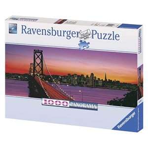 Ravensburger (15104) - "Oakland Bay Bridge bei Nacht, San Francisco" - 1000 Teile Puzzle