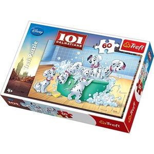 Trefl (17154) - "The 101 Dalmatians, In the Bath" - 60 Teile Puzzle