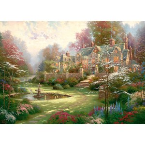 Schmidt Spiele (57453) - Thomas Kinkade: "Landsitz" - 2000 Teile Puzzle