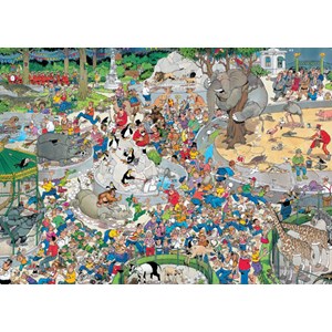 Jumbo (01491) - Jan van Haasteren: "Im Zoo" - 1000 Teile Puzzle