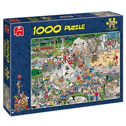 Jumbo (01491) - Jan van Haasteren: "Im Zoo" - 1000 Teile Puzzle