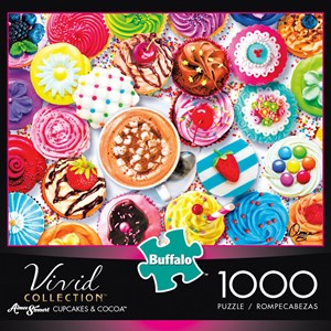 Buffalo Games (11710) - Aimee Stewart: "Cupcakes & Cocoa" - 1000 Teile Puzzle