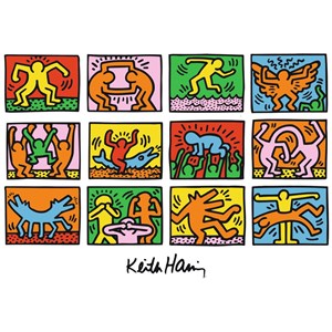 Ravensburger (15615) - Keith Haring: "Retrospect" - 1000 Teile Puzzle