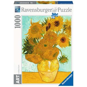 Ravensburger (15805) - Vincent van Gogh: "Vase mit Sonnenblumen" - 1000 Teile Puzzle