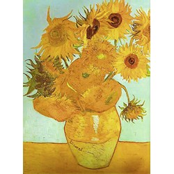 Ravensburger (16206) - Vincent van Gogh: "Vase mit Sonnenblumen" - 1500 Teile Puzzle