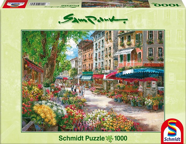 Schmidt Spiele (58561) - Sam Park: "Paris, Blumenmarkt" - 1000 Teile Puzzle