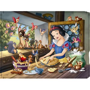 Nathan (86554) - "Schneewittchen backt" - 60 Teile Puzzle