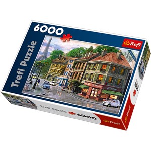 Trefl (65001) - Dominic Davison: "Straße in Paris" - 6000 Teile Puzzle