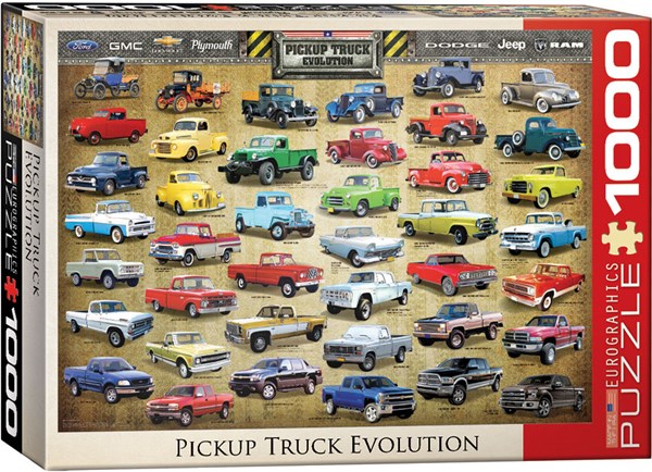 Eurographics (6000-0681) - "Pickup Truck Entwicklung" - 1000 Teile Puzzle