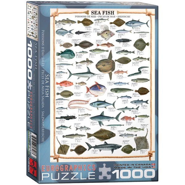 Eurographics (6000-0313) - "Die Fische" - 1000 Teile Puzzle