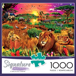 Buffalo Games (1428) - Gerald Newton: "African Evening" - 1000 Teile Puzzle