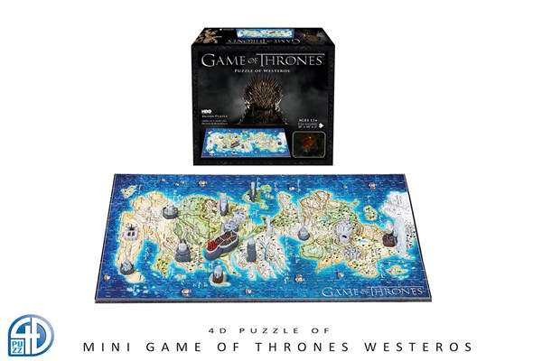 4D Cityscape (51001) - "4D Mini Game of Thrones: Westeros" - 350 Teile Puzzle