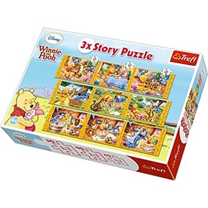 Trefl (90304) - "Winnie the Pooh" - 30 40 60 Teile Puzzle