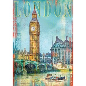 Clementoni (37035) - Patrick Reid O’Brien: "United Kingdom, London, Big Ben" - 500 Teile Puzzle