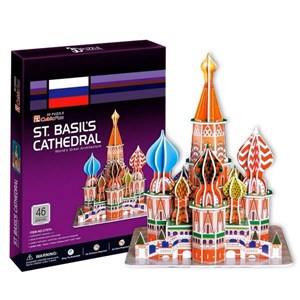 Cubic Fun (C707H) - "Russia, Moscow, St. Basil the Blessed Cathedral" - 47 Teile Puzzle