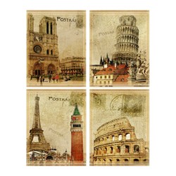 Pintoo (Q1037) - "Famous monuments" - 192 Teile Puzzle