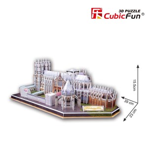 Cubic Fun (MC121H) - "United Kingdom, Westminster Abbey" - 145 Teile Puzzle