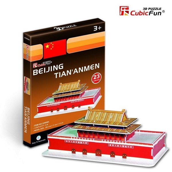 Cubic Fun (S3004H) - "Tiananmen, Peking, China" - 23 Teile Puzzle
