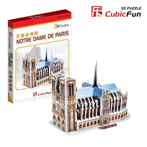 Cubic Fun (S3012H) - "France, Paris, Our Lady Cathedral" - 39 Teile Puzzle