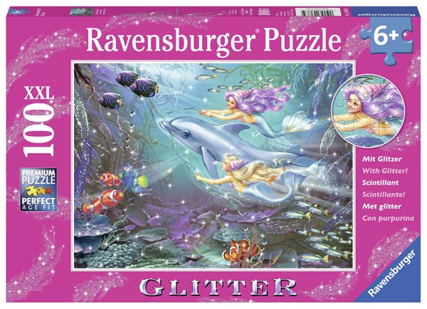 Ravensburger (13683) - Zorina Baldescu: "Little Mermaids" - 100 Teile Puzzle