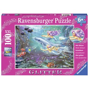 Ravensburger (13683) - Zorina Baldescu: "Little Mermaids" - 100 Teile Puzzle