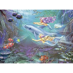 Ravensburger (13683) - Zorina Baldescu: "Little Mermaids" - 100 Teile Puzzle