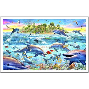 Pintoo (H1400) - "The Dolphins Reef" - 1000 Teile Puzzle