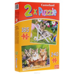 Castorland (B-021116) - "Kittens into the garden" - 165 300 Teile Puzzle