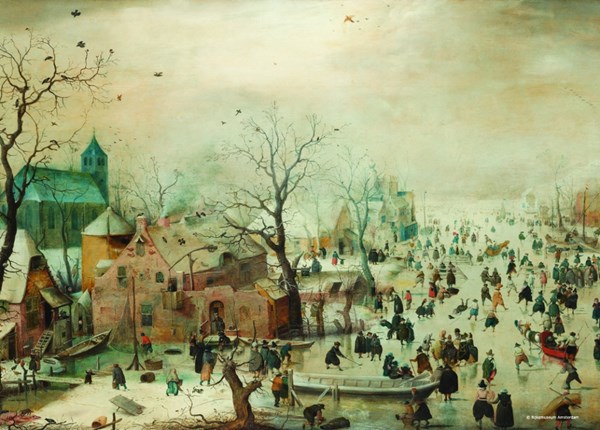 PuzzelMan (394) - Hendrick Avercamp: "Winter" - 99 Teile Puzzle