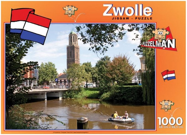 PuzzelMan (438) - "Die Niederlande, Zwolle" - 1000 Teile Puzzle