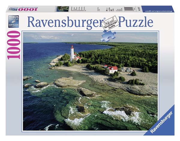 Ravensburger (19152) - "Canada, Lighthouse at the Bruce Peninsula" - 1000 Teile Puzzle