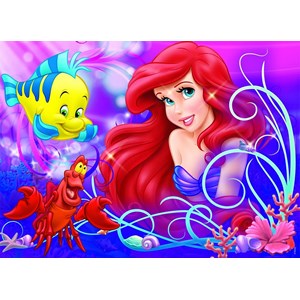 Nathan (86634) - "Arielle, Hübsche kleine Meerjungfrau" - 60 Teile Puzzle