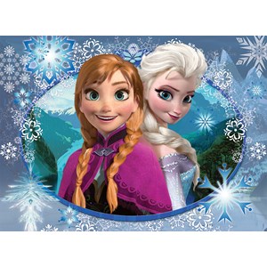 Nathan (86858) - "Frozen, Anna und Elsa" - 150 Teile Puzzle