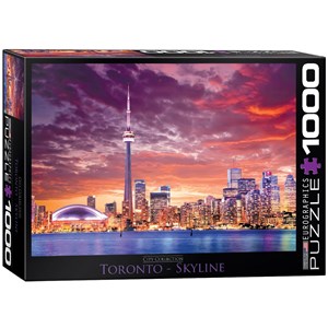 Eurographics (6000-0738) - "Toronto - Skyline" - 1000 Teile Puzzle