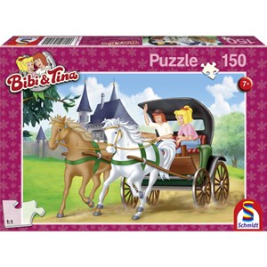 Schmidt Spiele (56051) - "Kutschfahrt" - 150 Teile Puzzle