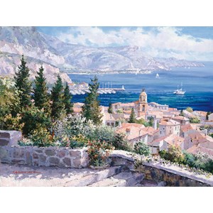 Schmidt Spiele (59272) - "Sam Park: France, On rooftops of Saint-Tropez" - 1000 Teile Puzzle