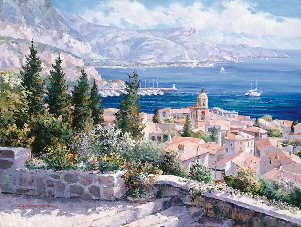 Schmidt Spiele (59272) - "Sam Park: France, On rooftops of Saint-Tropez" - 1000 Teile Puzzle