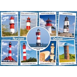 Schmidt Spiele (58187) - "The most beautiful lighthouses" - 1000 Teile Puzzle